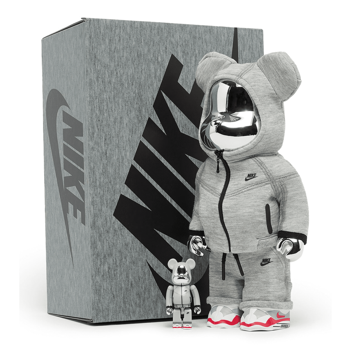 Bearbrick x Nike Tech Fleece N98 100% & 400% Set
