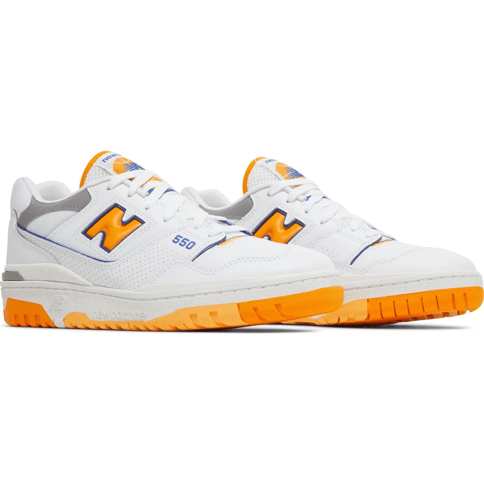 New Balance 550 White Vibrant Orange