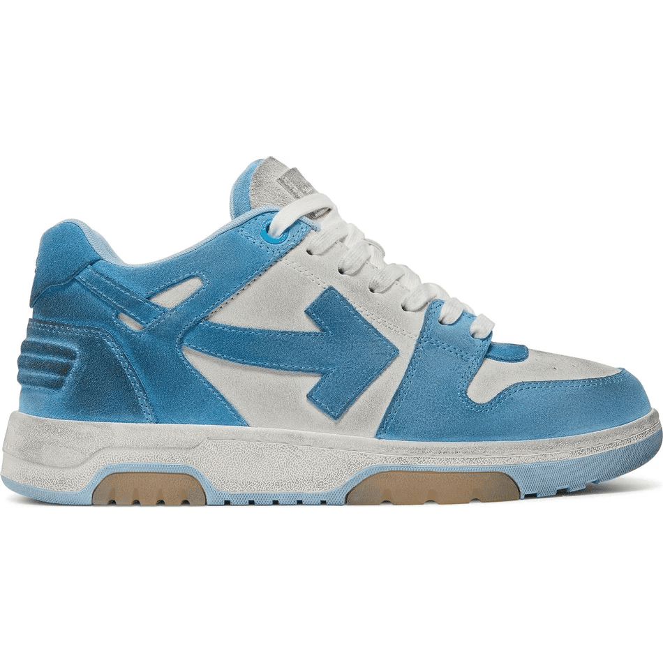 OFF-WHITE OOO Low Out Of Office Vintage Suede White Light Blue